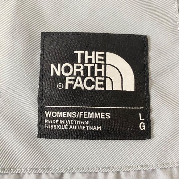 Women’s Large Windbreaker Jacket North Face Dryvent Grey Full Zip Long Sleeve - Picture 11 of 16